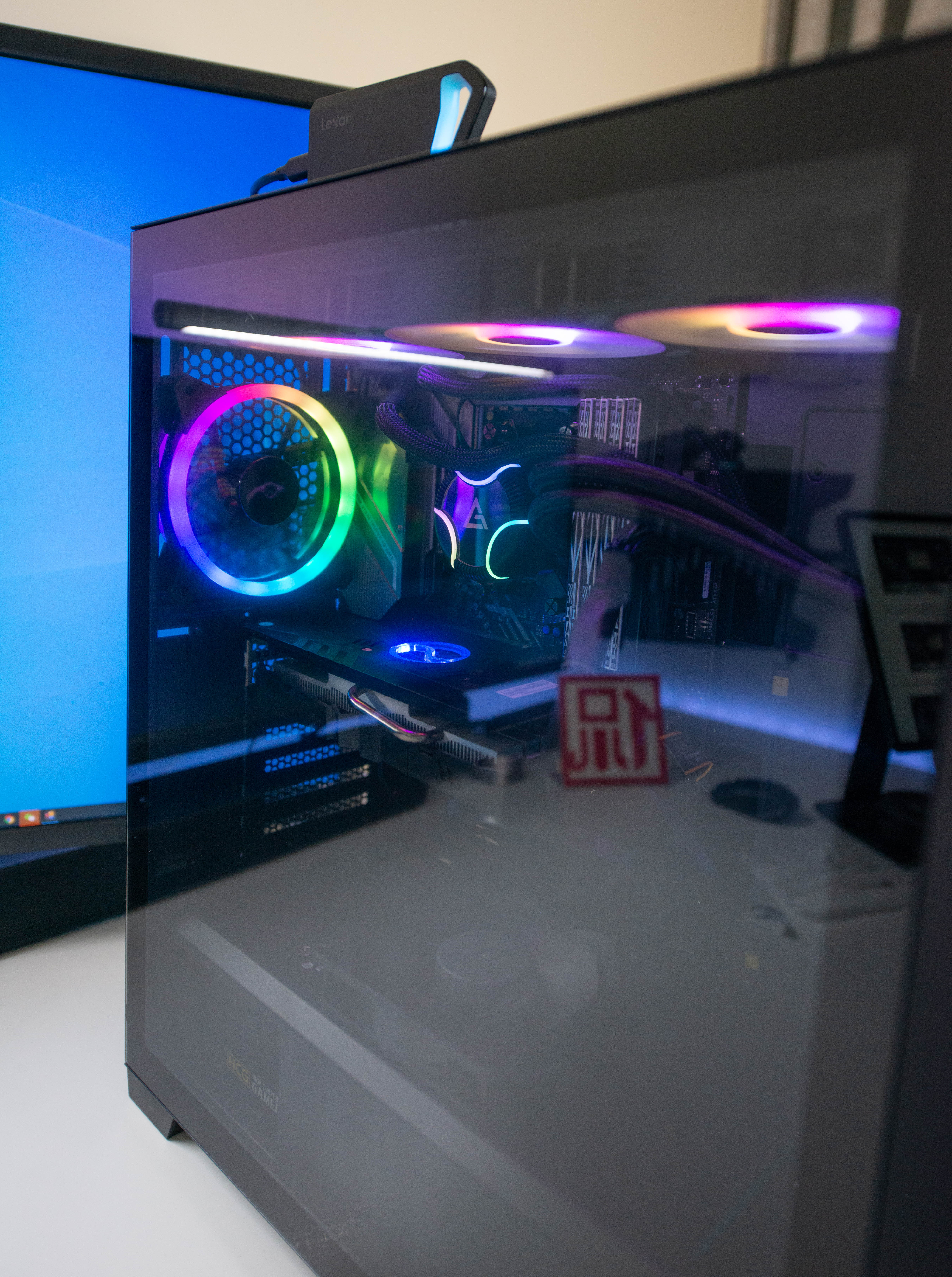 水冷显卡组装电脑教程,电脑组装rgb灯光