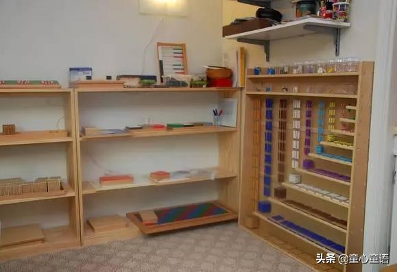 蒙氏教具手工区,蒙氏圆教具