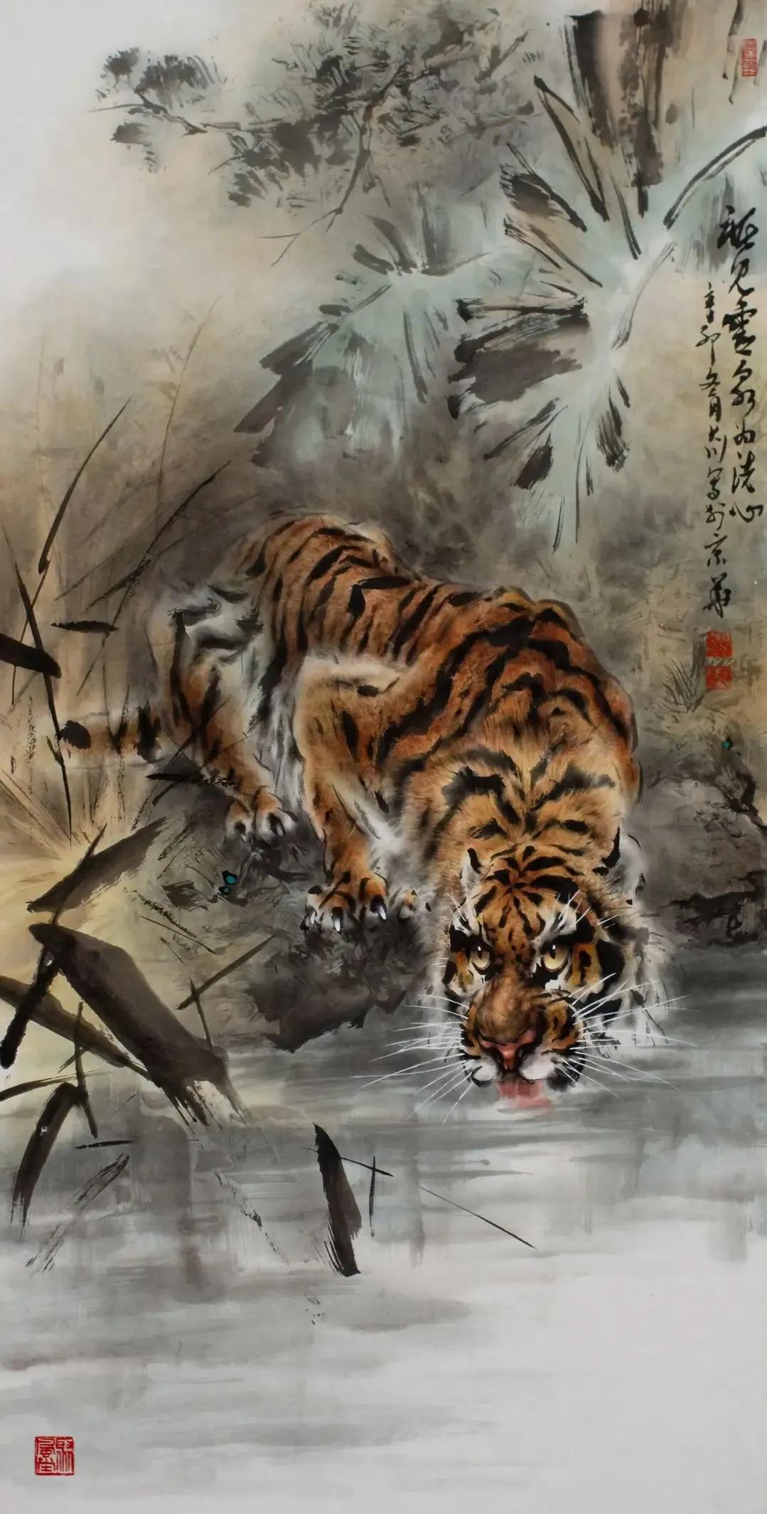 猛虎潜深山长啸自成风出自哪里,猛虎潜深山长啸自生风打一生肖