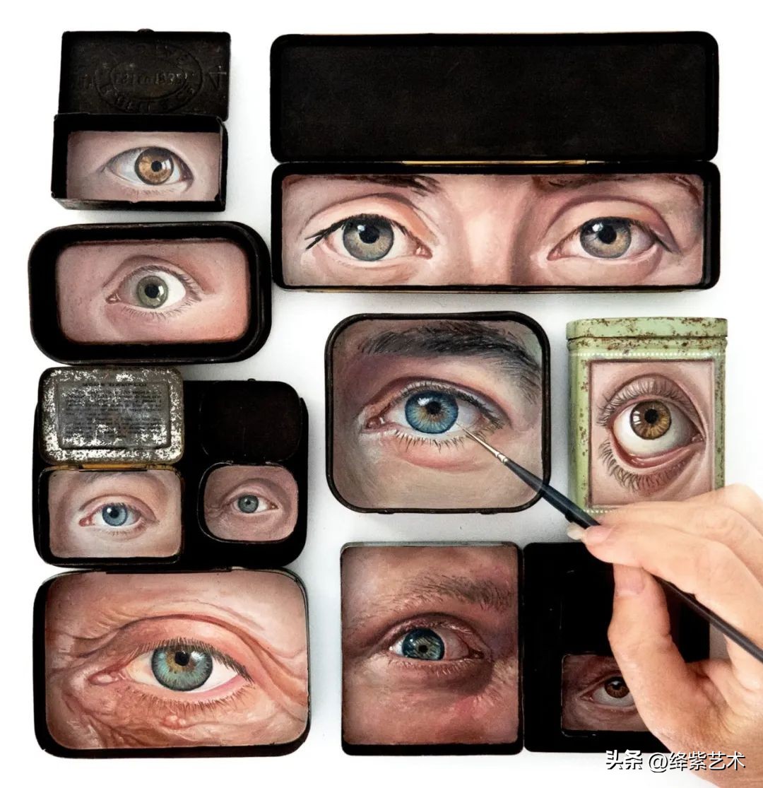 她在勺子里画了一只眼睛，卖价3000块钱，藏着无数故事​