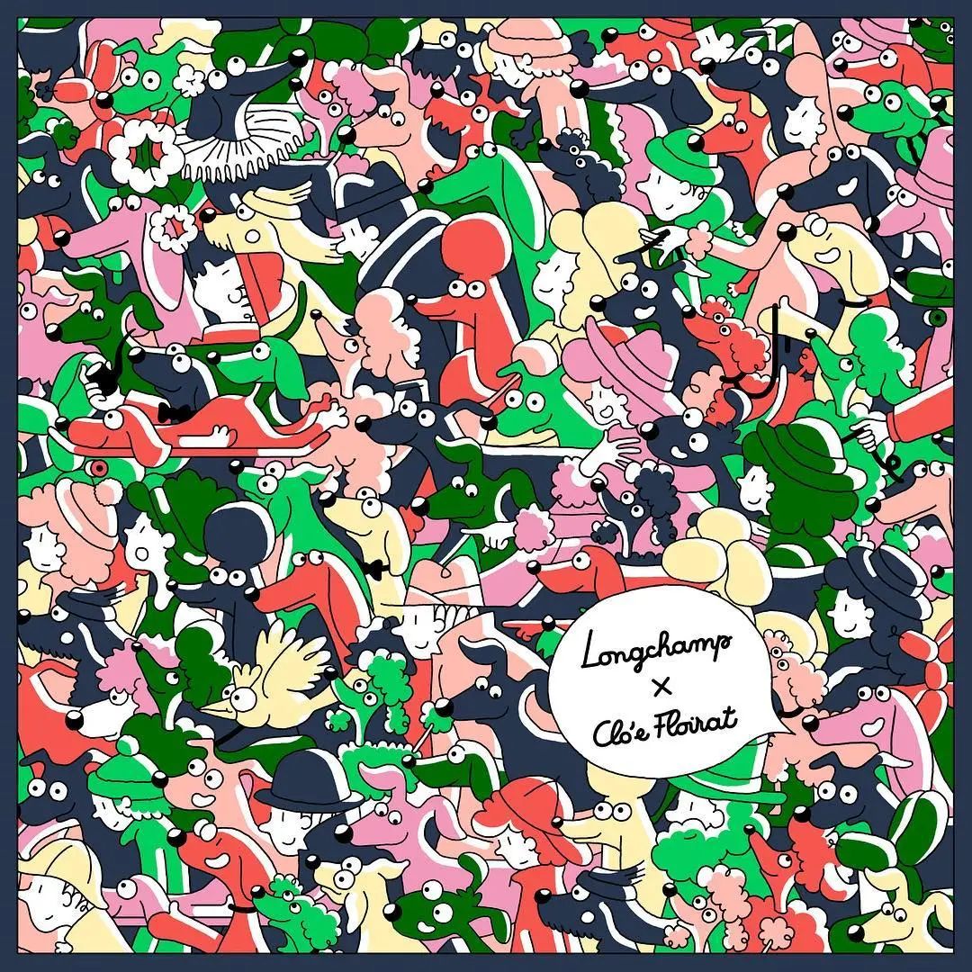 跨界联名案例|Longchamp珑骧x法国艺术家CloeFloirat