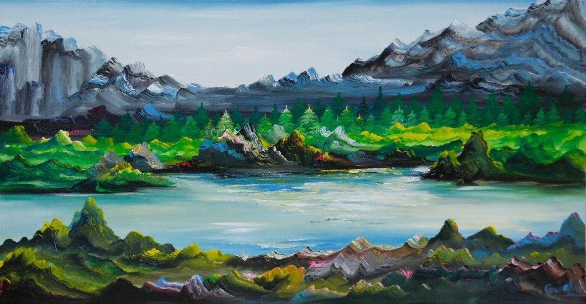 浩瀚星空·大美秘境——郭彦斌的油画世界