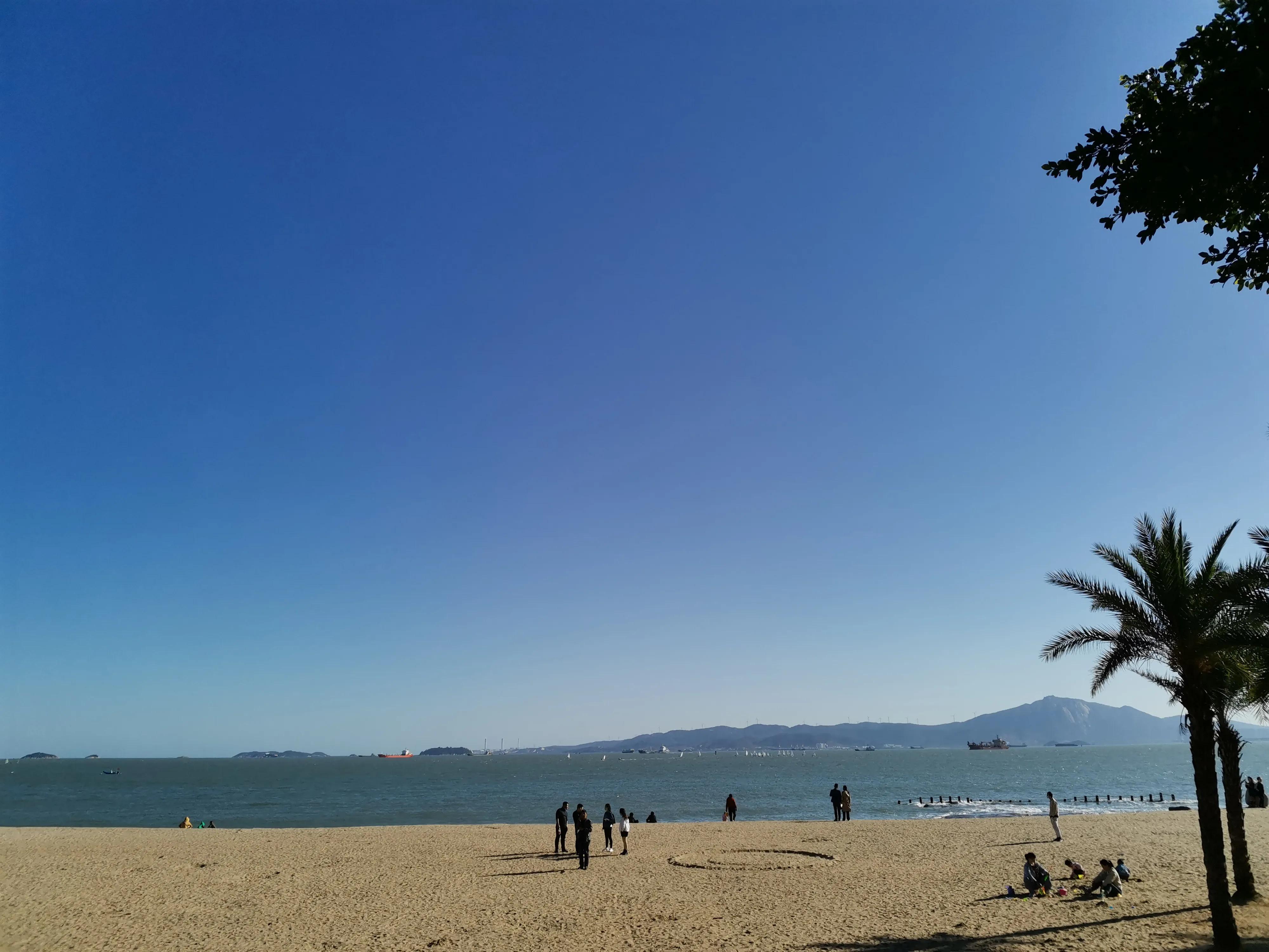 厦门的蓝天白云大海,厦门的海厦门的天空