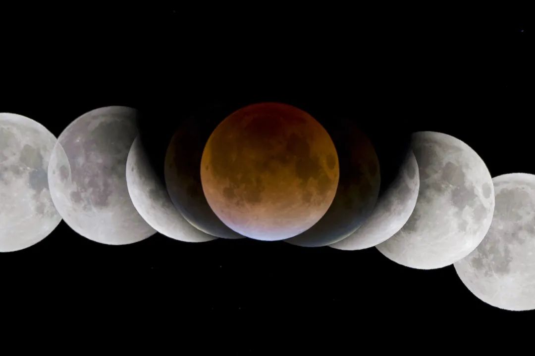 月全食遇上天王星多少年一次,罕见的月全食视频