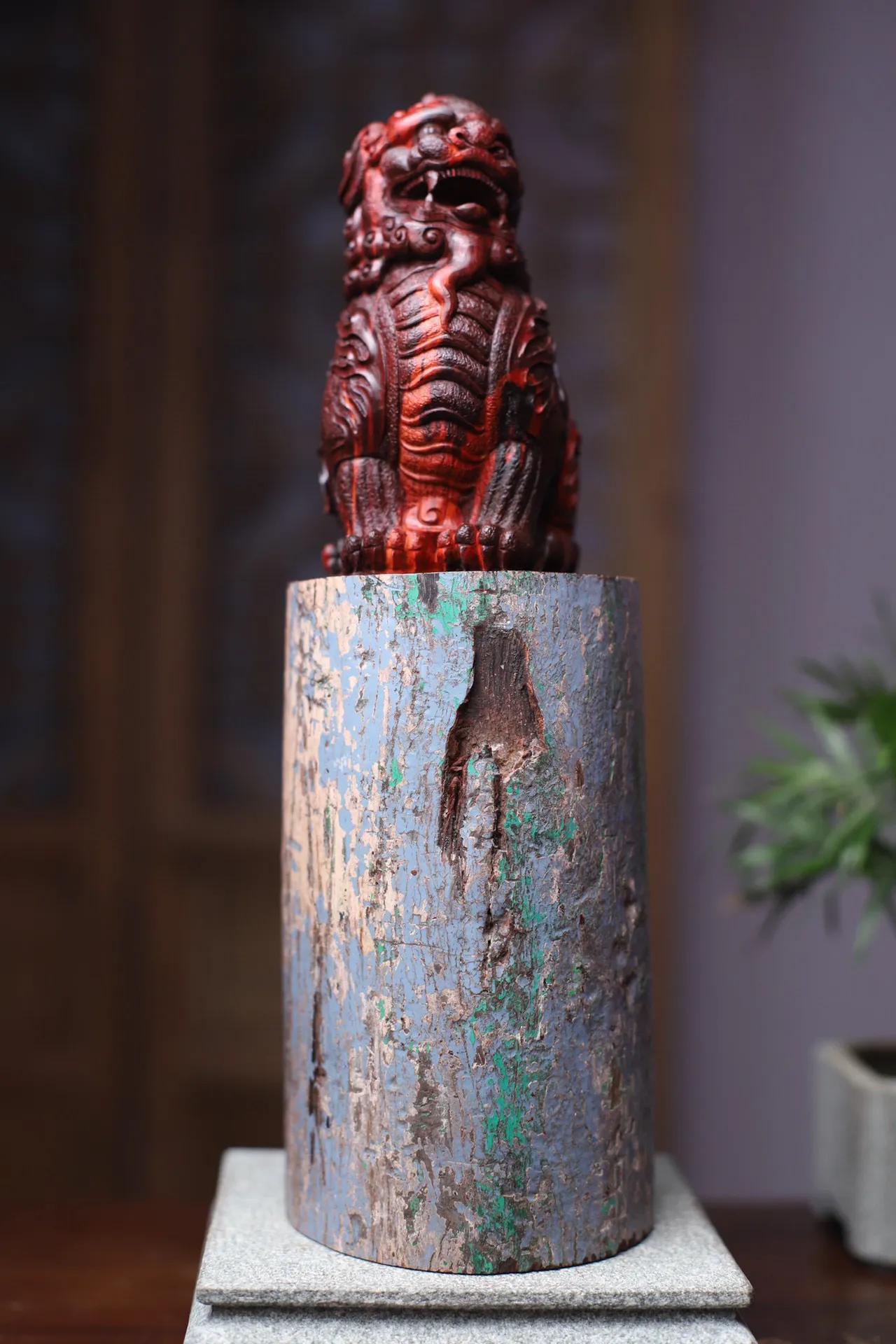 印度小叶紫檀摆件全套,印度小叶紫檀貔貅摆件一对