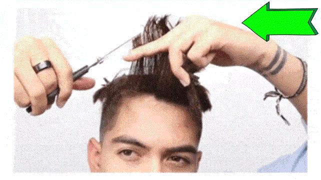 自己理发技巧两边剪多高,自己理发技巧