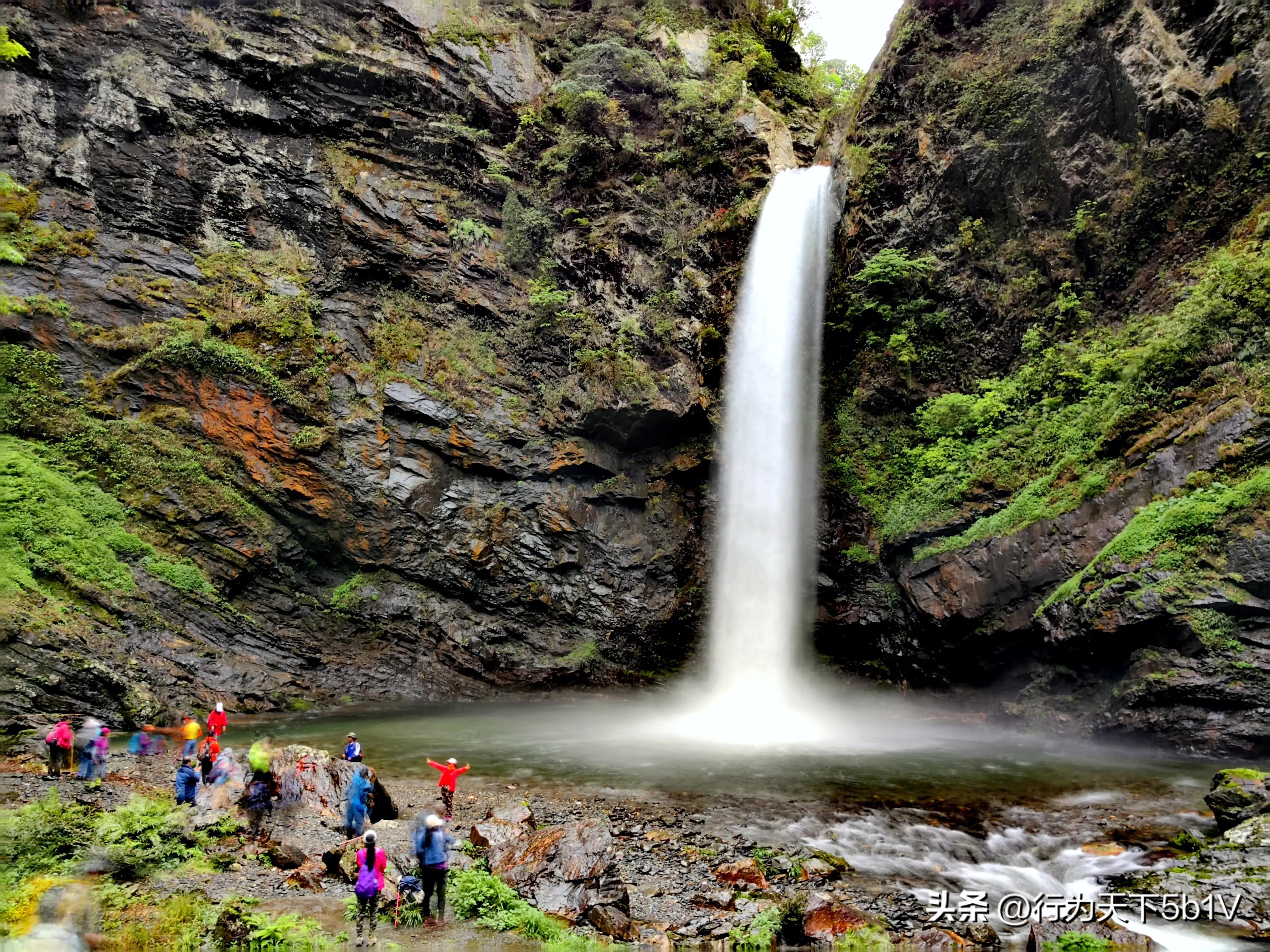 【探秘宛田红滩瀑布溯溪梦江吉翁瀑布】穿越花坪神秘风景线