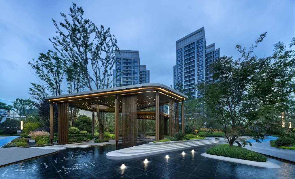 洋房小区绿化设计,小区楼盘园林景观设计