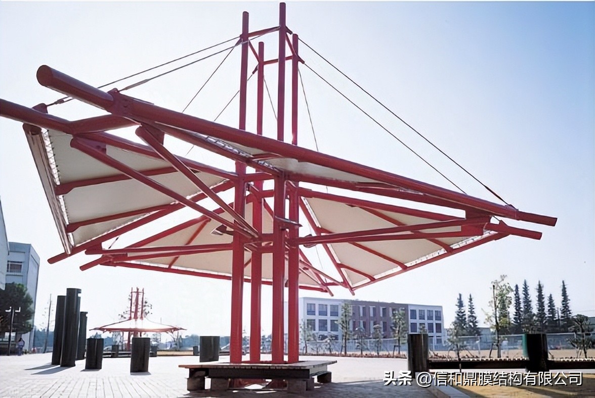 信和鼎膜结构,黄冈高品质膜结构遮阳棚源头好货