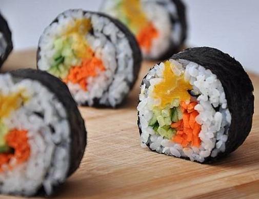 寿司里最常见的原材料,寿司里面的各种材料