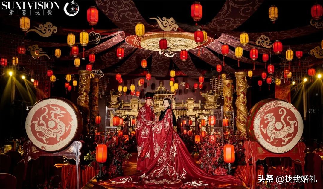 汉服婚礼到底有多好看,明制汉服婚服凤冠霞帔婚礼流程