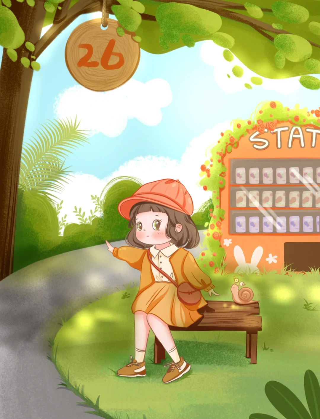 插画希望能治愈你的不开心,插画治愈心理