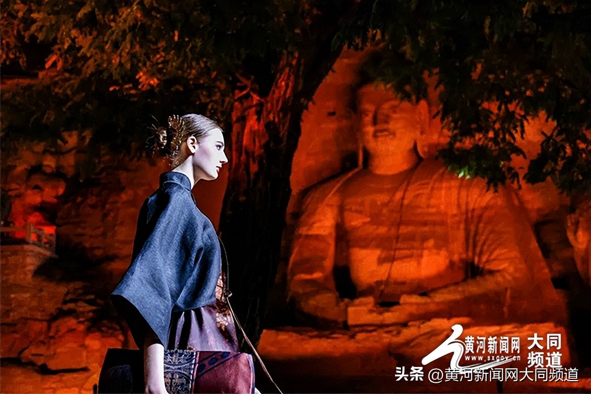 参观云冈石窟景区,云冈石窟景区视频