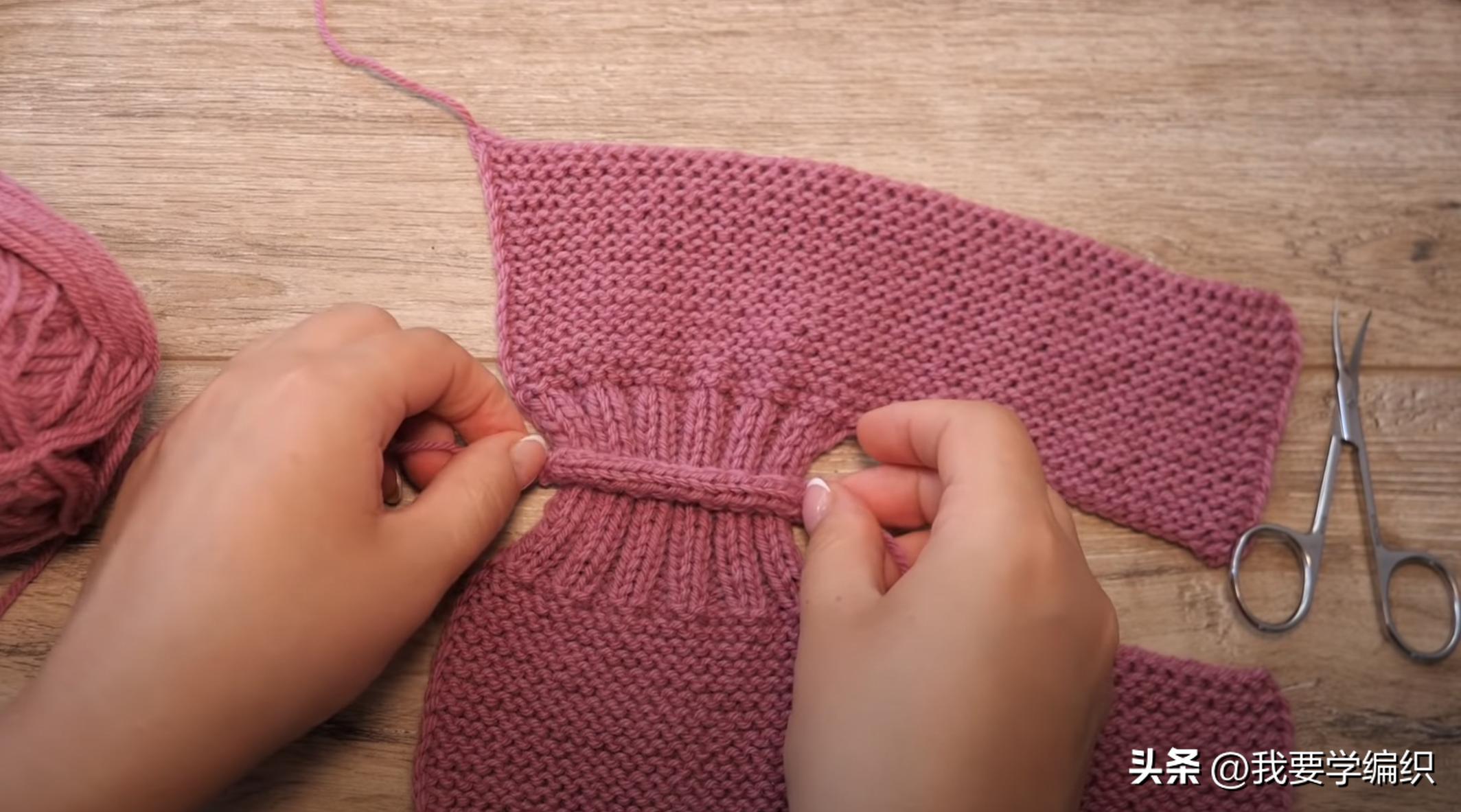 轻松编织一片式地板袜,最简单的一片式地板袜