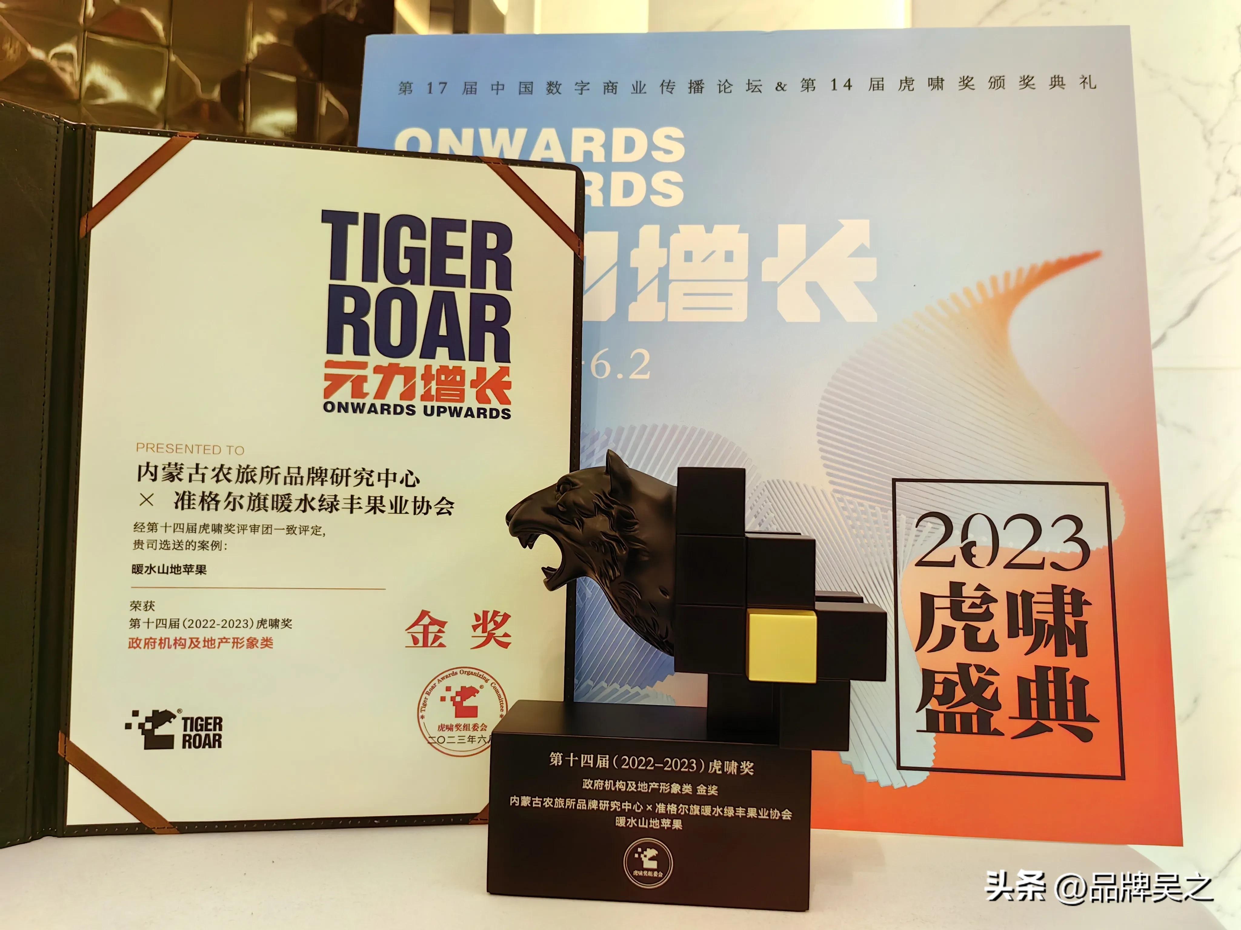 “暖水山地苹果”斩获虎啸奖金奖