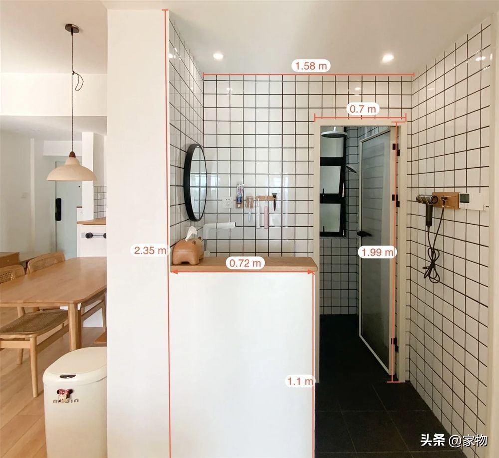 卫生间比较小怎么设计干湿分离呢,小卫生间干湿分离怎么设计