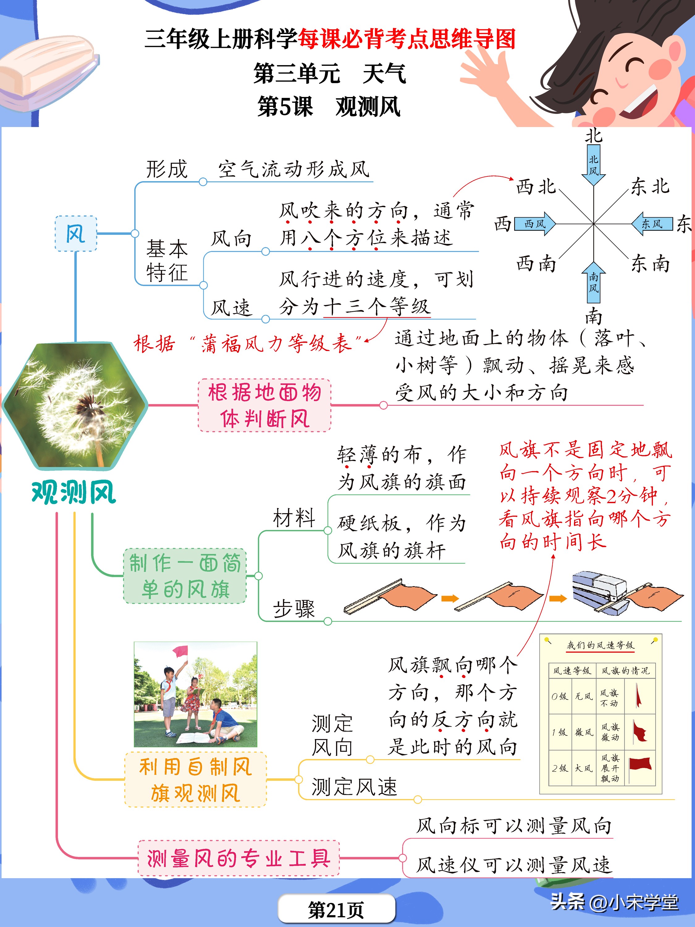 三上科学第一单元知识点思维导图,三年级科学思维导图知识点