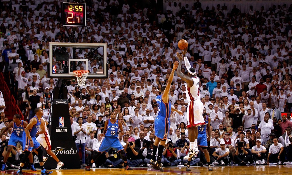 雷霆三少vs热火三巨头12年总决赛g2,12年热火总决赛场均数据