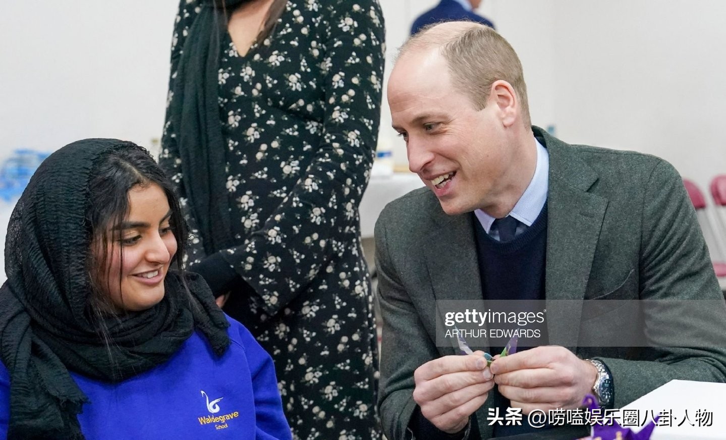 凯特慰问群众,凯特英国王室反应