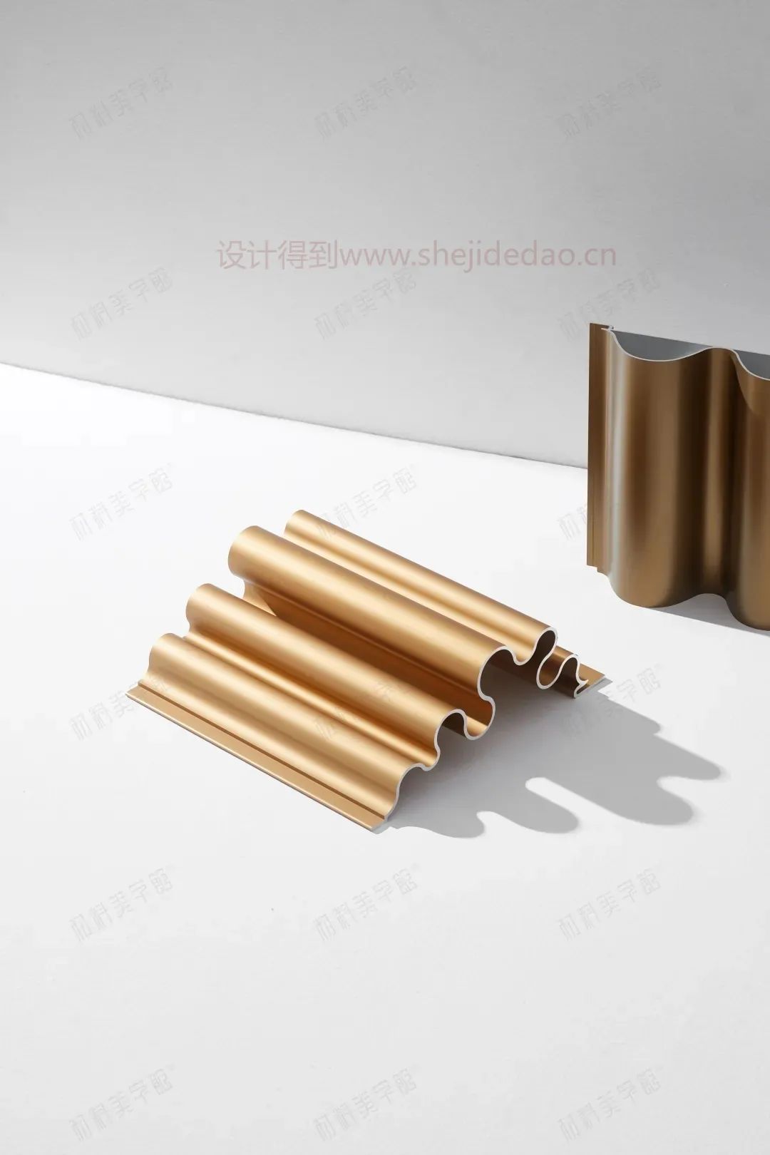 网红金属波浪板，节点构造，该怎么表达？