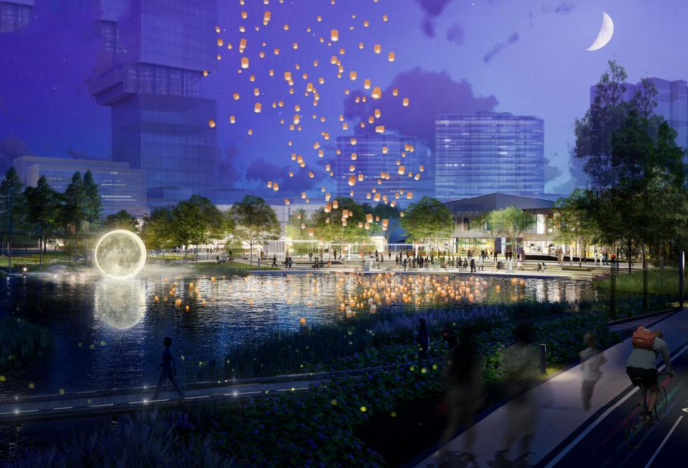 施工设计图、开放时间定了！南海中心两大公园最新进展→