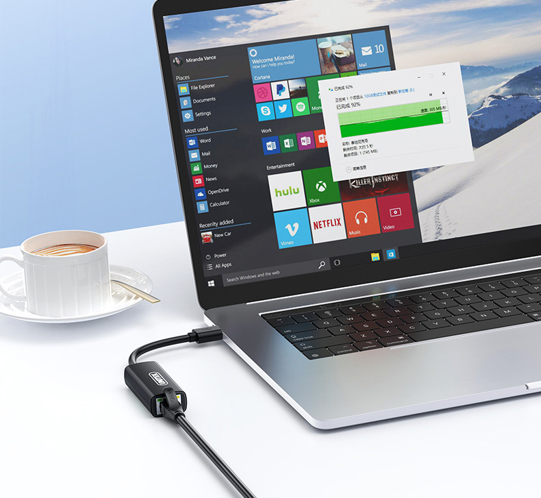 畅游网络,比WIFI更快更稳!优越者USB3.0千兆有线网卡U327A上新