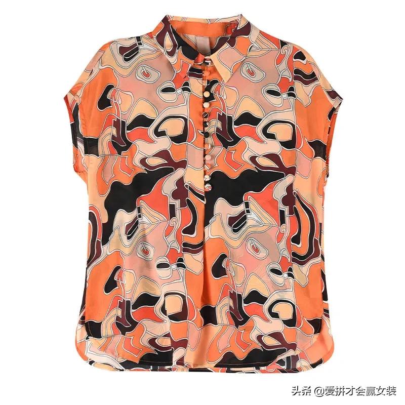 夏季新款桑蚕丝薄款短袖衬衫中年,桑蚕丝衬衫女款高档小碎花