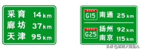 常规道路标志详解,新手必须知道的道路标识