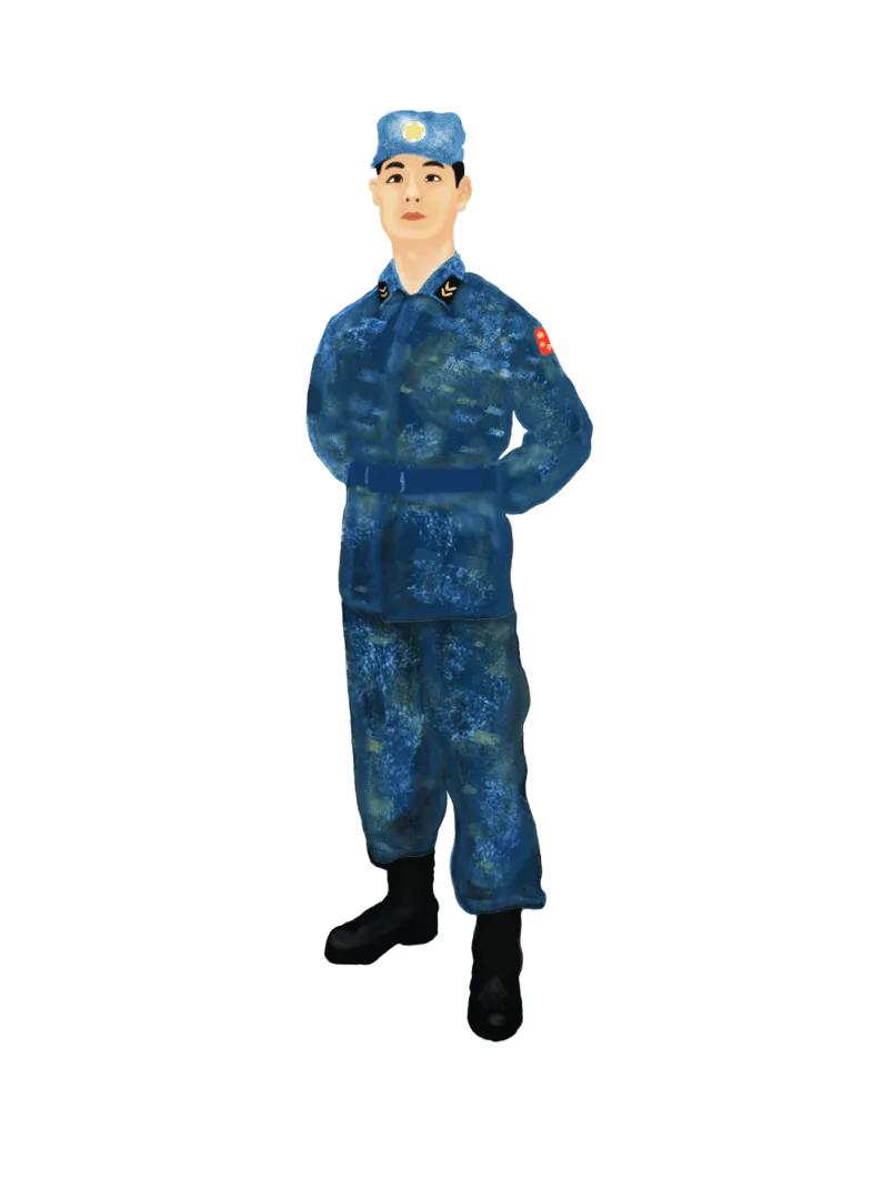 大一新生作文,大一新生军训的迷彩服