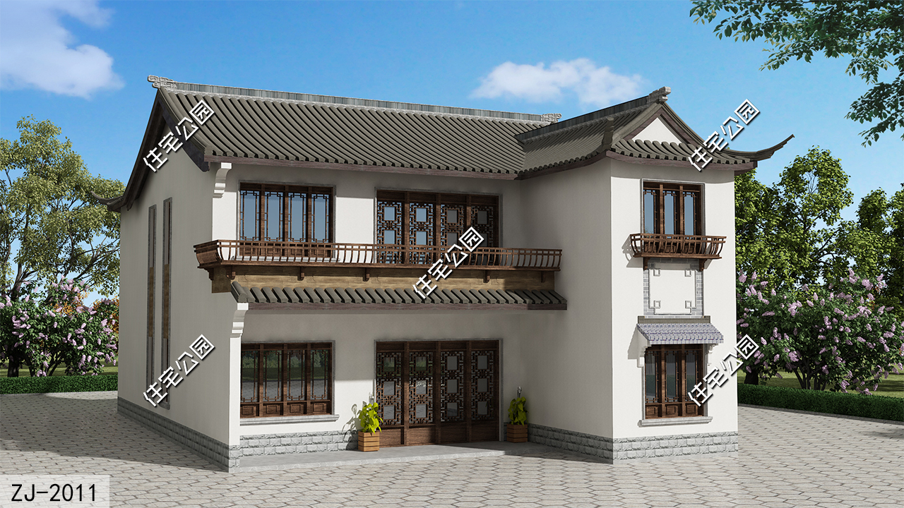 分享高端别墅,七款中式合院经典款