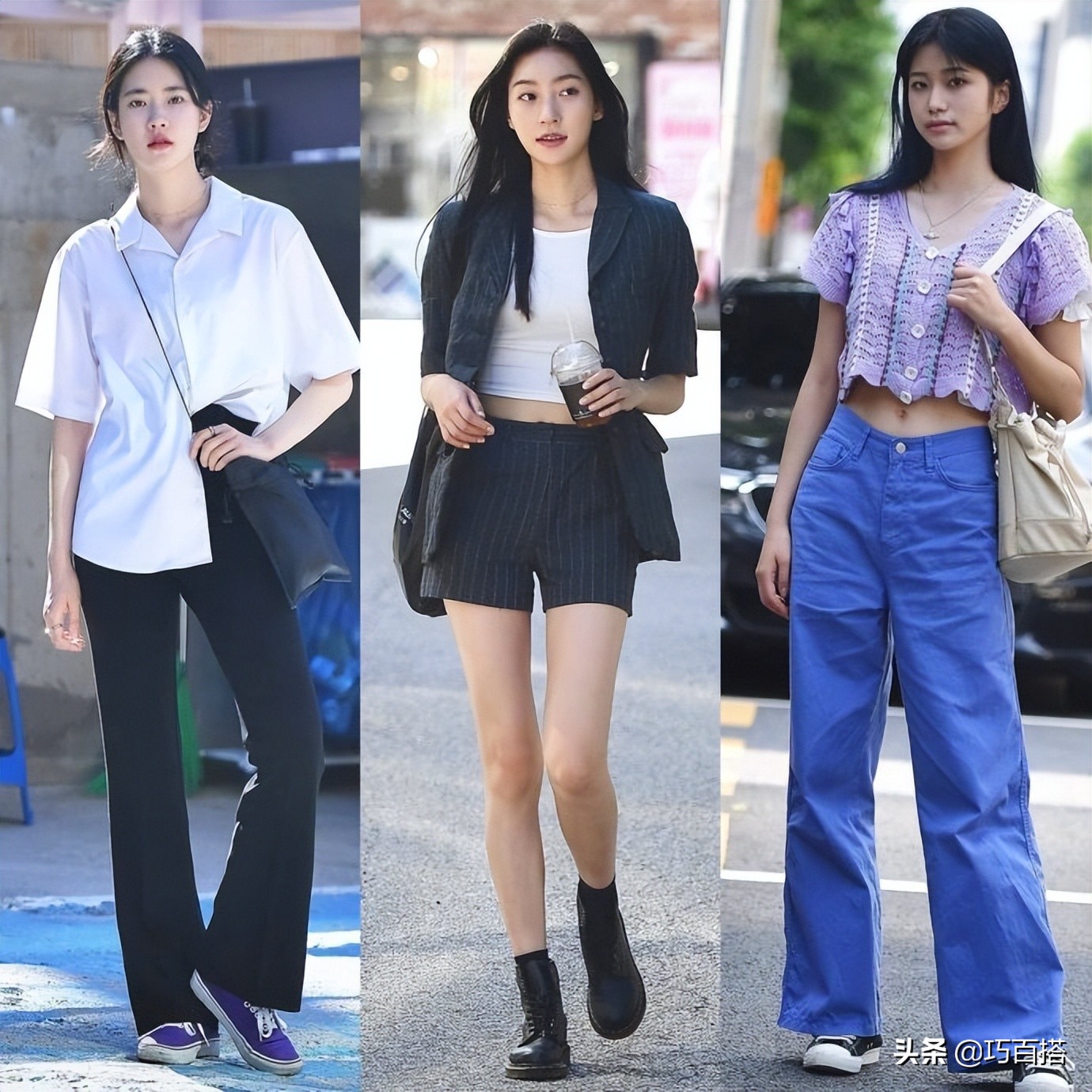 跟着韩国素人学穿搭,韩国街拍每日穿搭分享