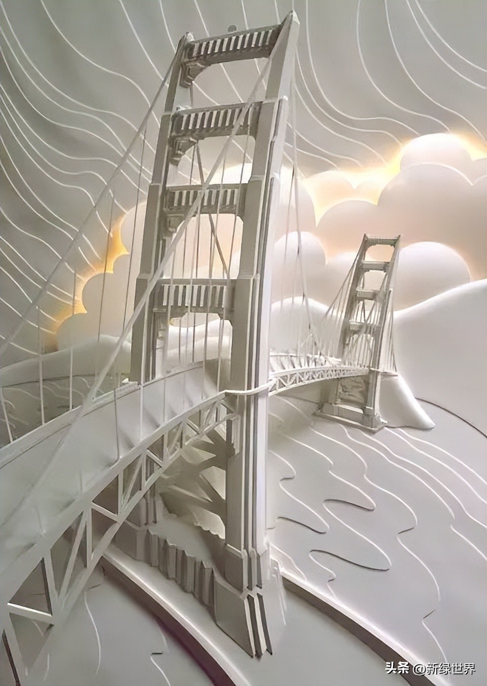 纸艺作品绘画,千变万化的纸艺术作品