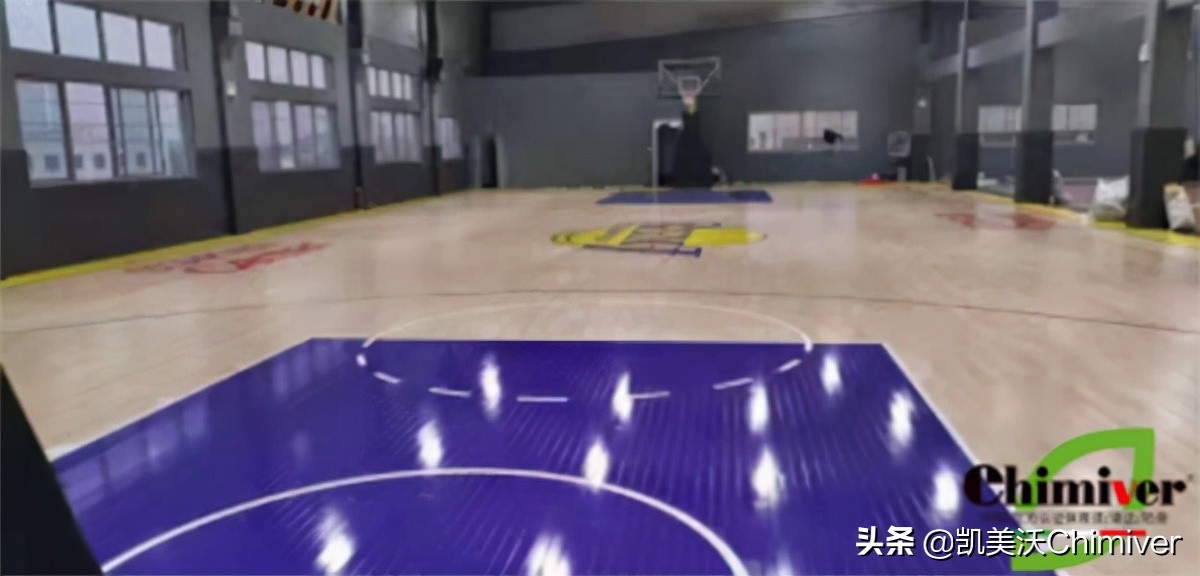 篮球馆地板彩漆效果图,篮球馆木地板的油漆