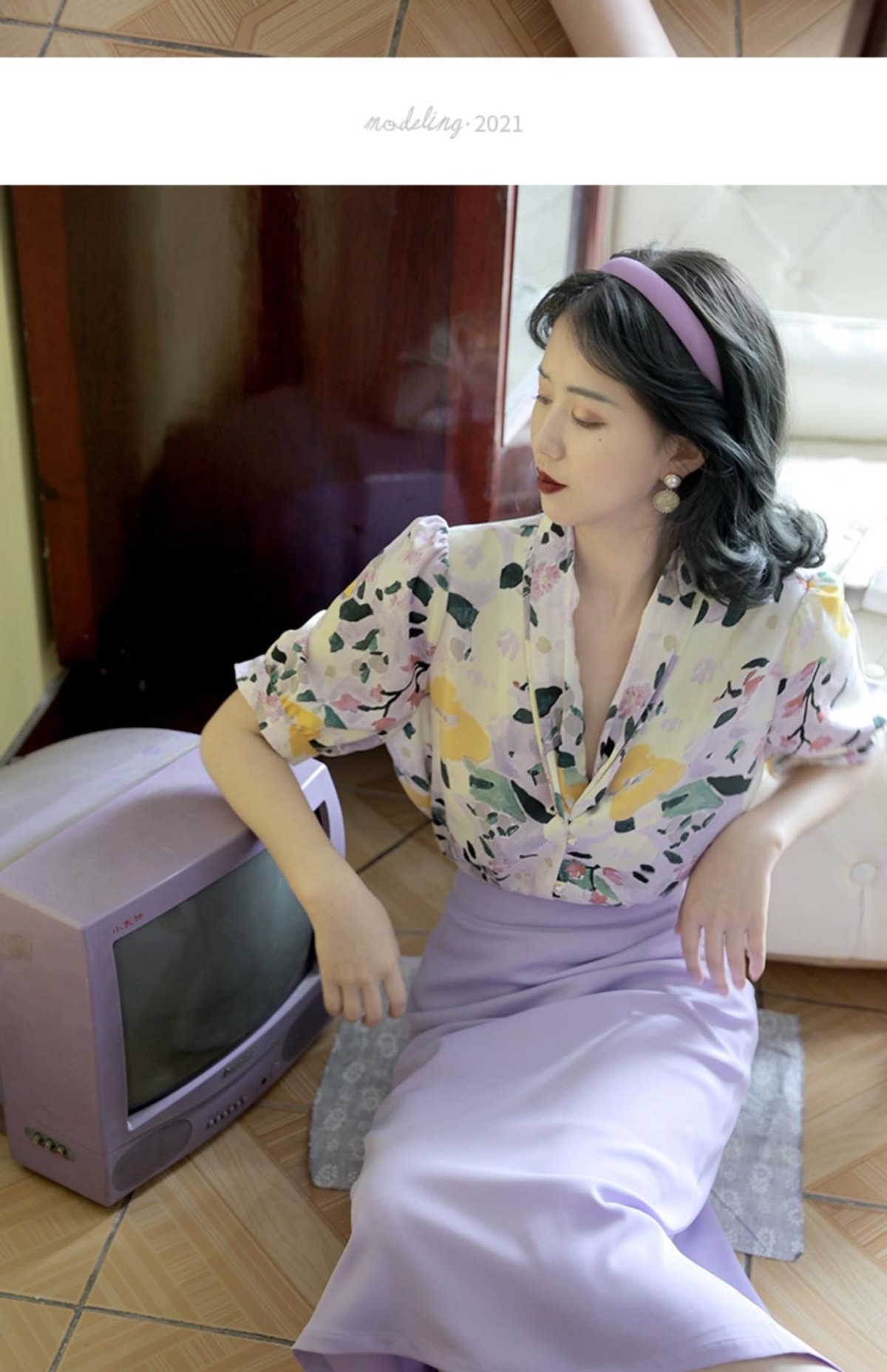 碎花衬衫怎样穿出高级感,春天衬衫风格穿法优雅高级时髦