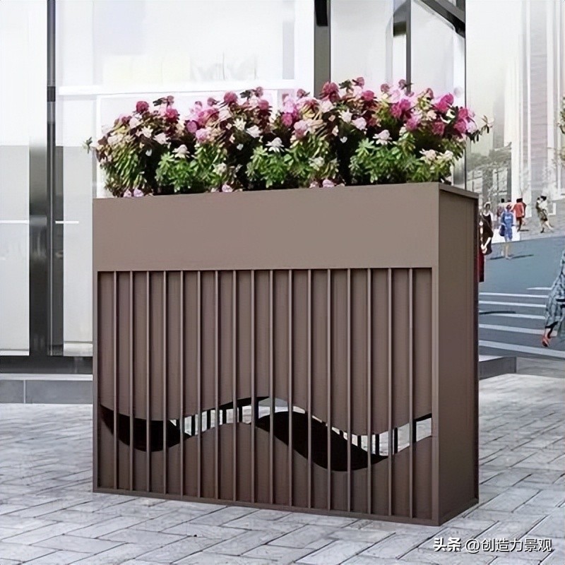 花箱小庭院景观设计,庭院花箱设计款式大全