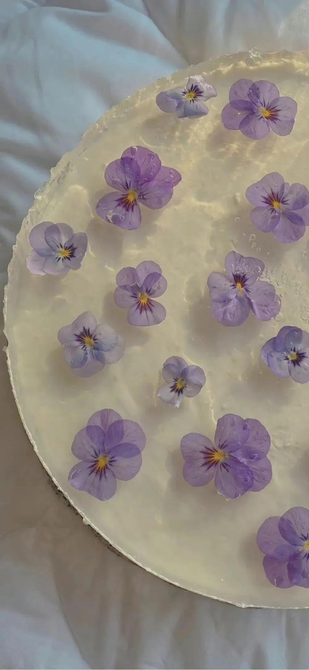 治愈系紫色手机壁纸,主屏和锁屏壁纸一对紫色