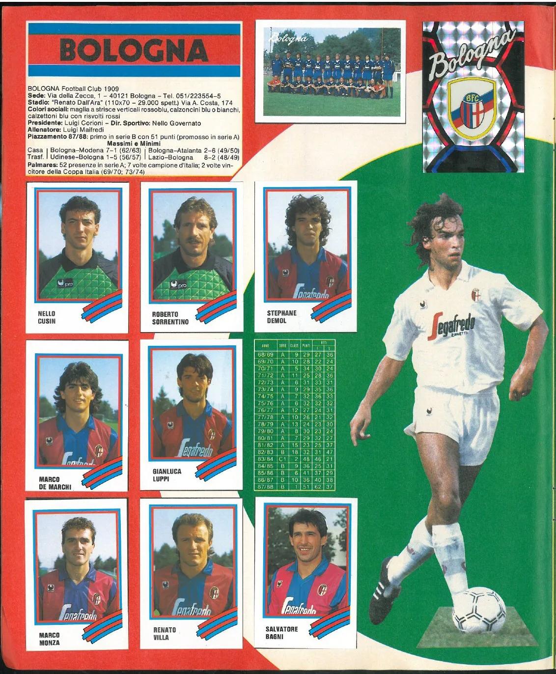 「忆意甲」一本意大利足球画册带你回顾1988/89赛季意甲联赛