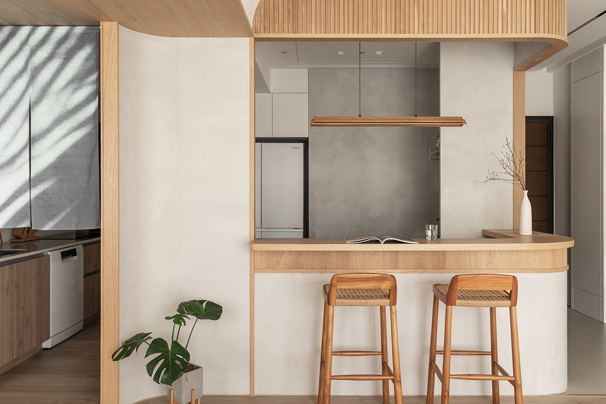 88平米房子小吧台,卧室日式吧台