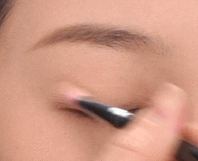 3ceovertake内双肿眼泡眼妆教程,单眼皮肿眼泡内双下垂眼妆画法