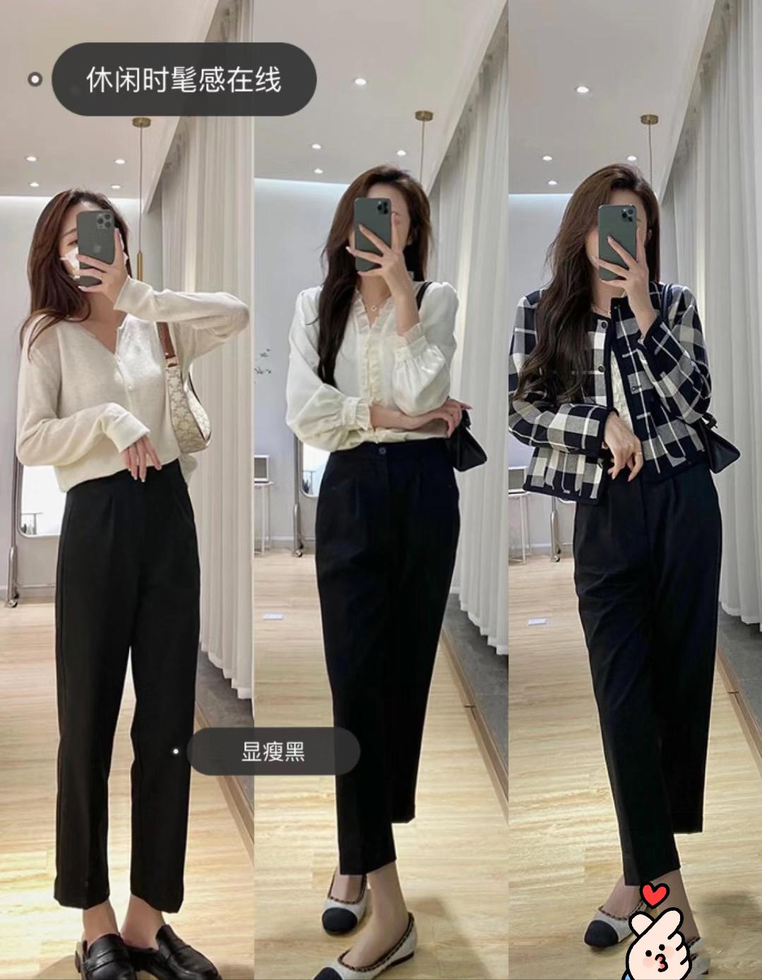 洋气高腰九分裤今年最流行的裤子,今年春天流行裤子显高显时髦