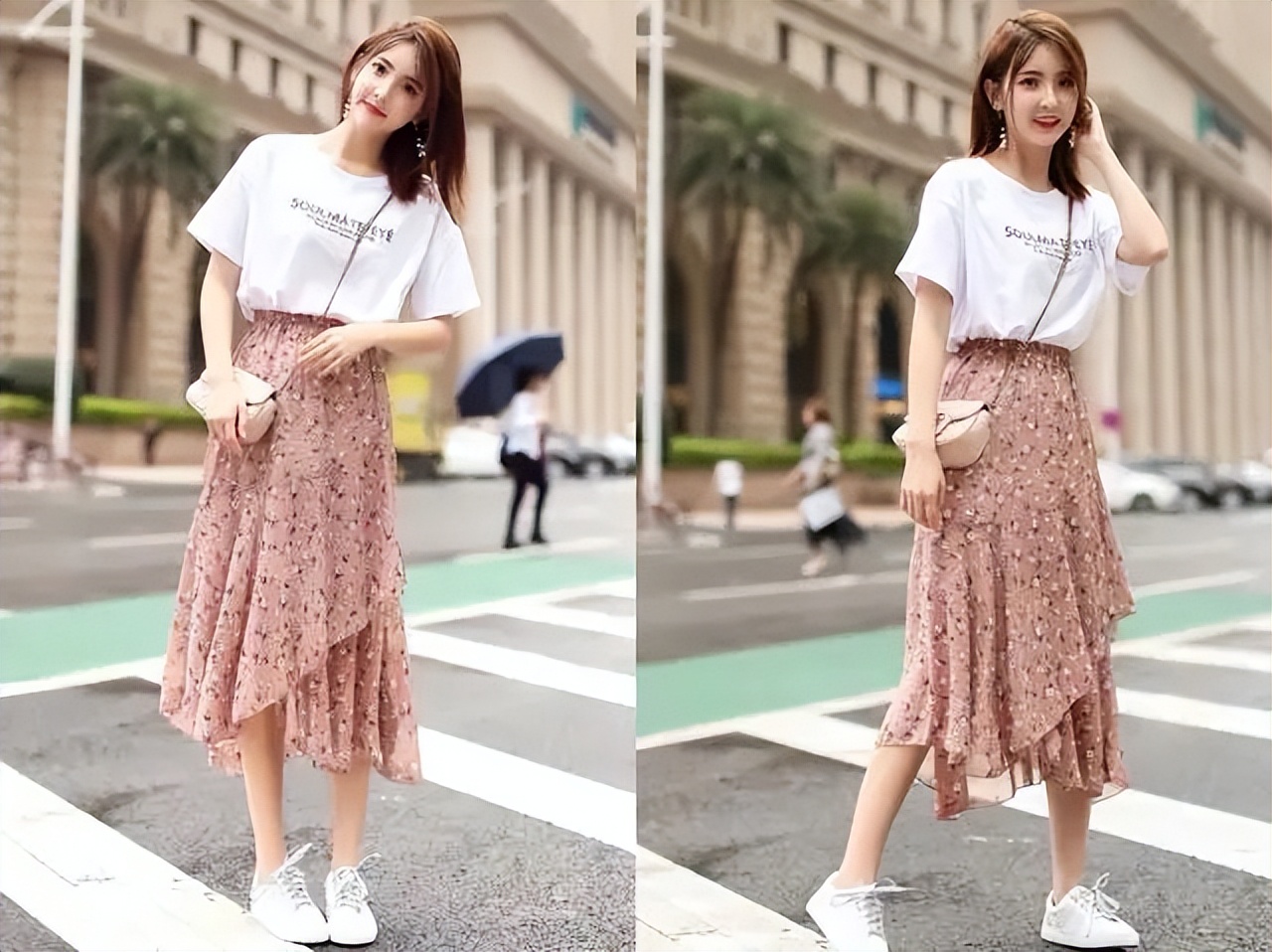 t恤裙夏季最简单又舒适的穿搭,t恤和裙子要怎么穿才好看