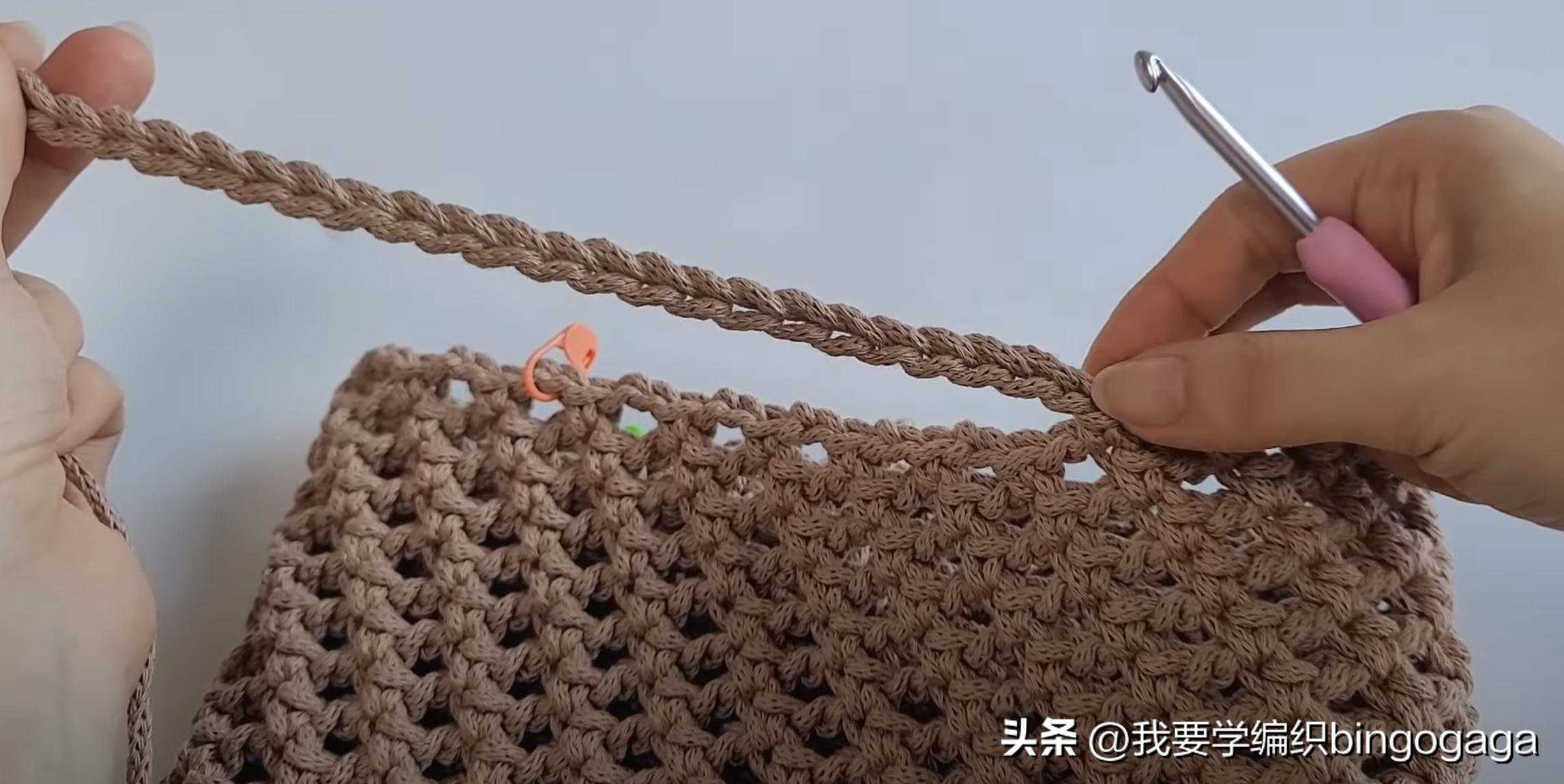 怎么钩夏手提包又好看,钩针夏天手提包图片视频