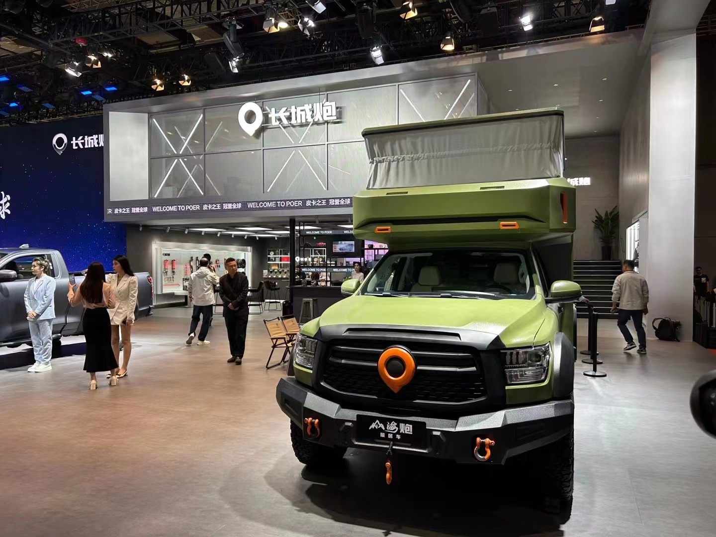 上海车展长城山海炮皮卡房车,最新款国产皮卡房车