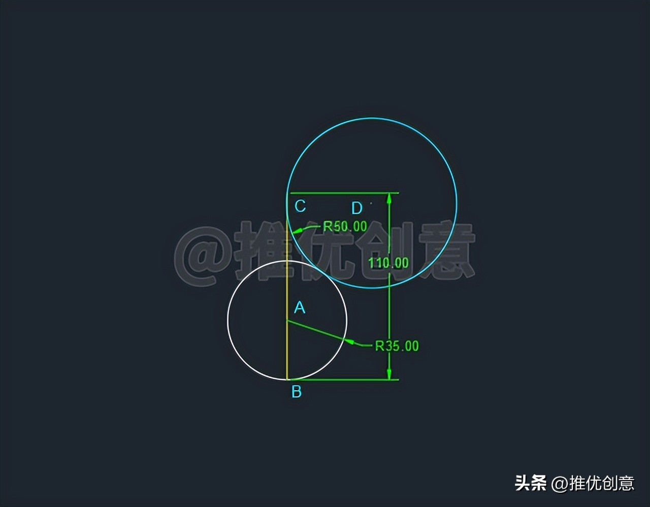 简单的水滴,cad制图水滴
