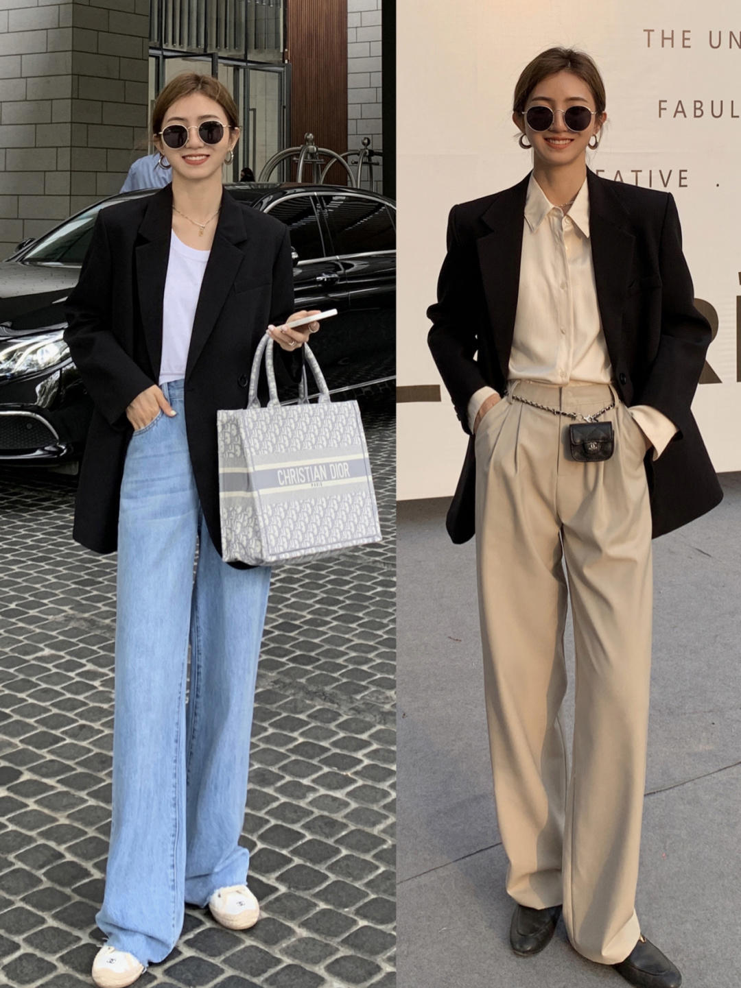 卫衣让位秋天流行西装时髦,西装配卫衣的秋冬氛围感