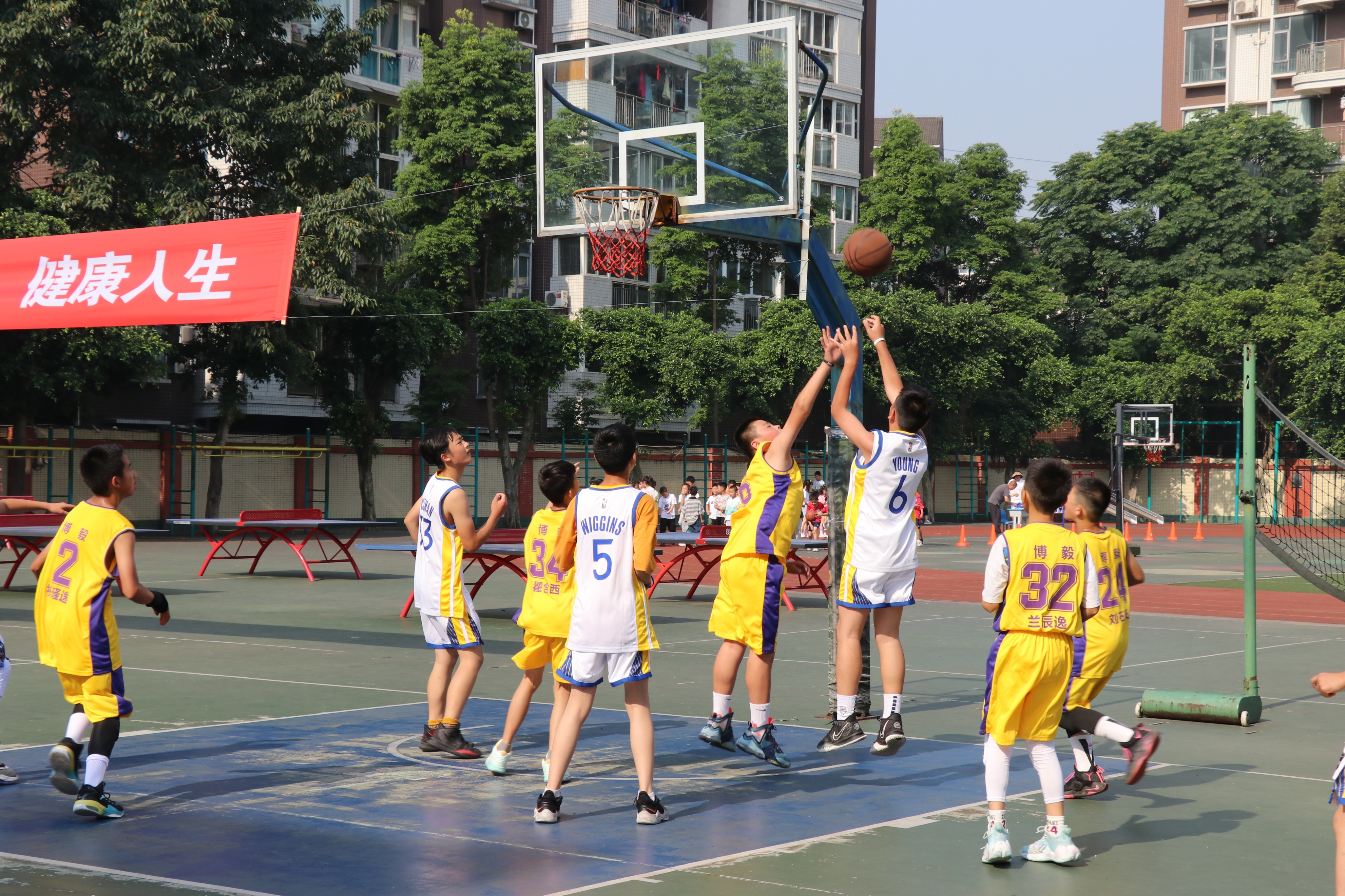 柏杨·校园：运动燃激情少年展风采｜2022春季篮球赛（二）“篮”不住精彩