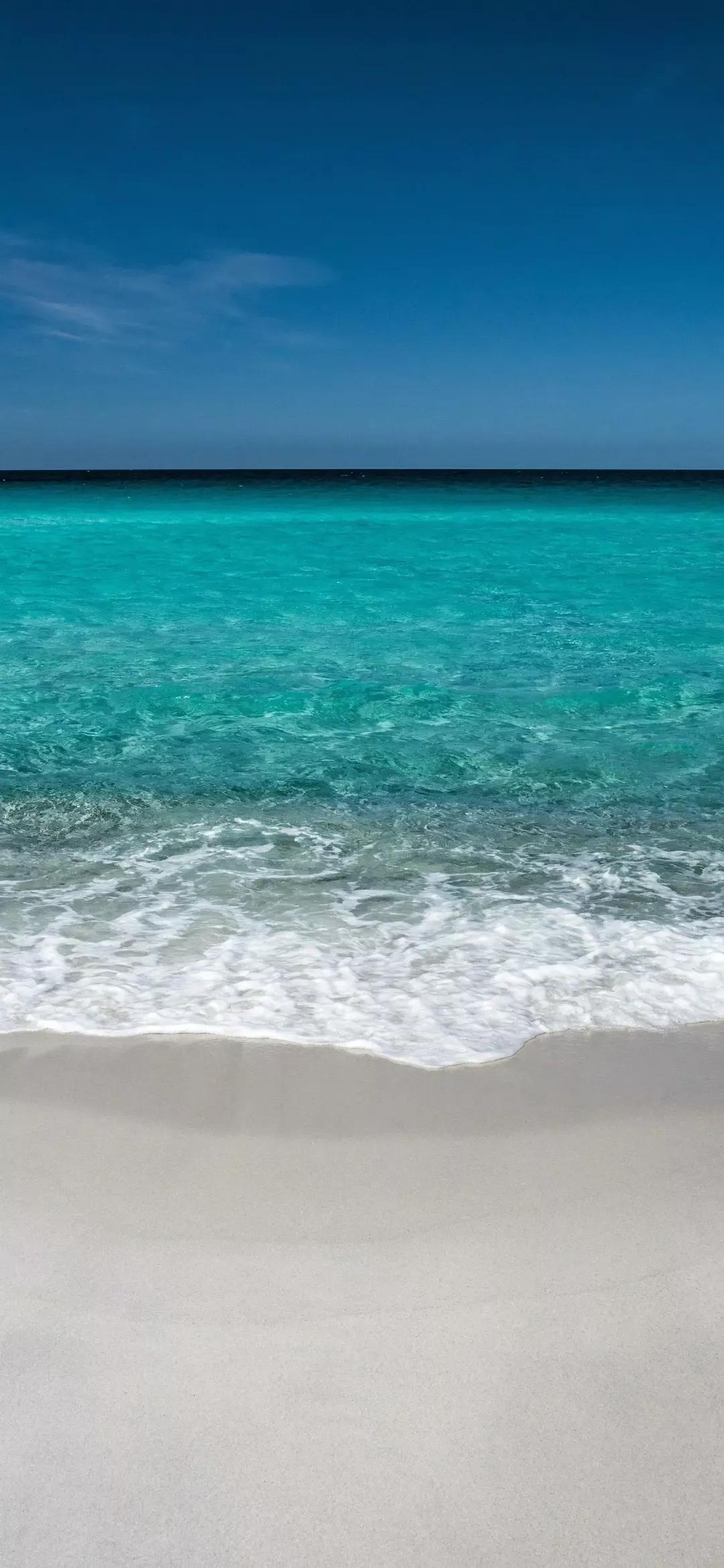 大海壁纸｜大海边，守候朝霞，聆听海浪的乐章