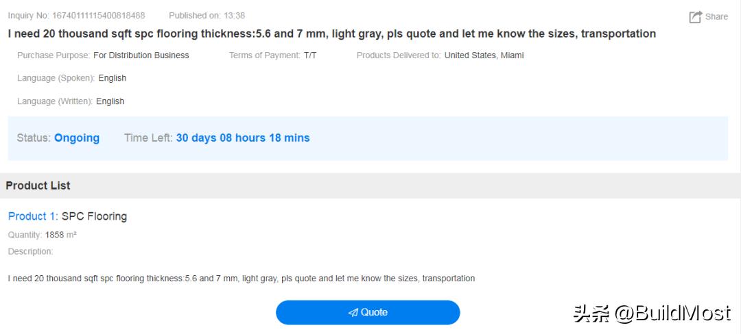 年前大福利|BuildMost英文站2023年年前精选外贸询盘
