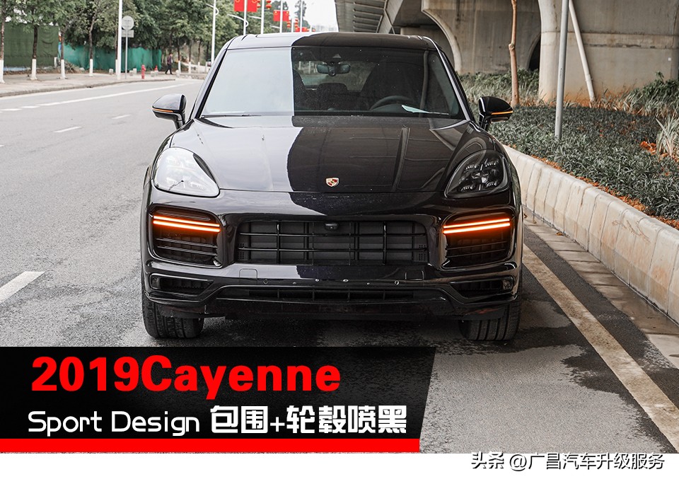 卡宴22寸exclusivedesignsport轮毂,20款保时捷卡宴coupe改色