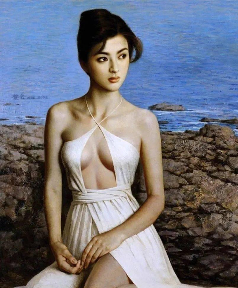 他画了幅“裸女图”,因太美被盗上千万次,有人强行给它穿上衣服